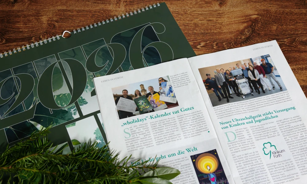 Fürther Stadtzeitung INFÜ 03. Dezember 2025: „wholidays-Kalender tut Gutes“