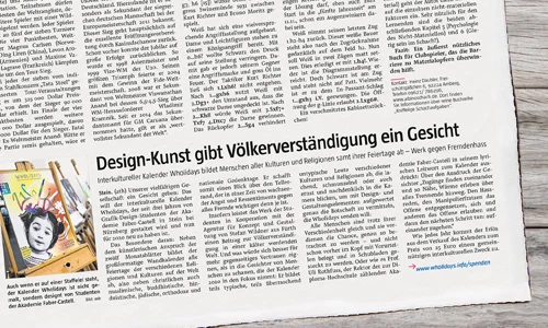 Der neue Tag: „Design-Kunst gibt Völkerverständigung ein Gesicht“