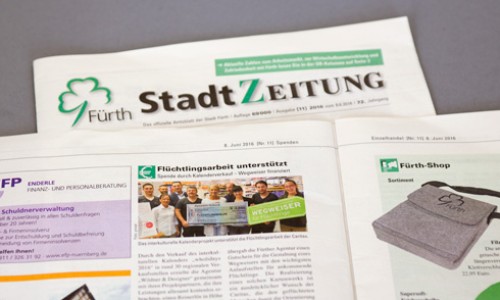 Stadtzeitung Fürth: wholidays unterstützt Flüchtlingsarbeit