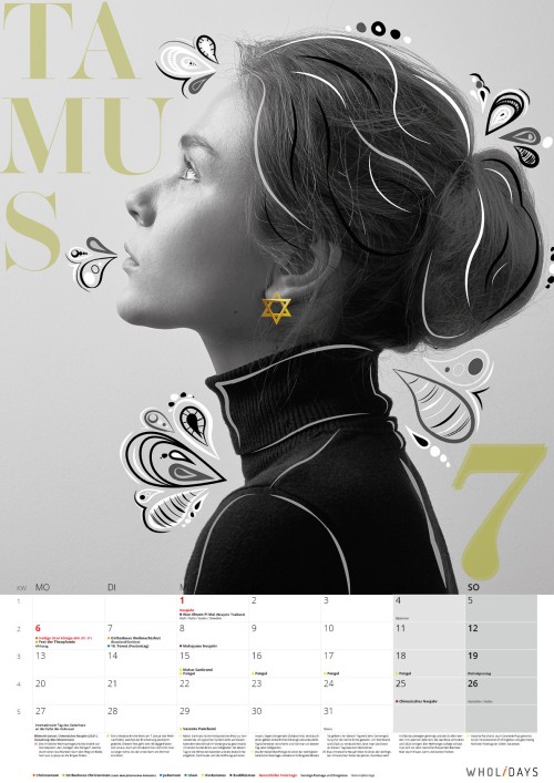 Der Monatskalender 2020 – Entwürfe – #07_01