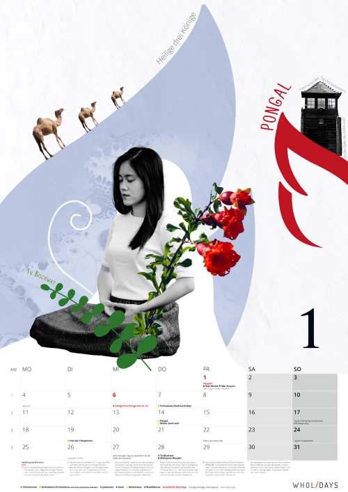 Der wholidays-Kalender 2021 – Entwürfe – #01_02