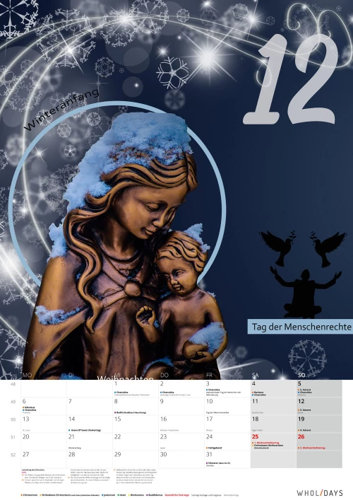 Der wholidays-Kalender 2021 – Entwürfe – #12_01