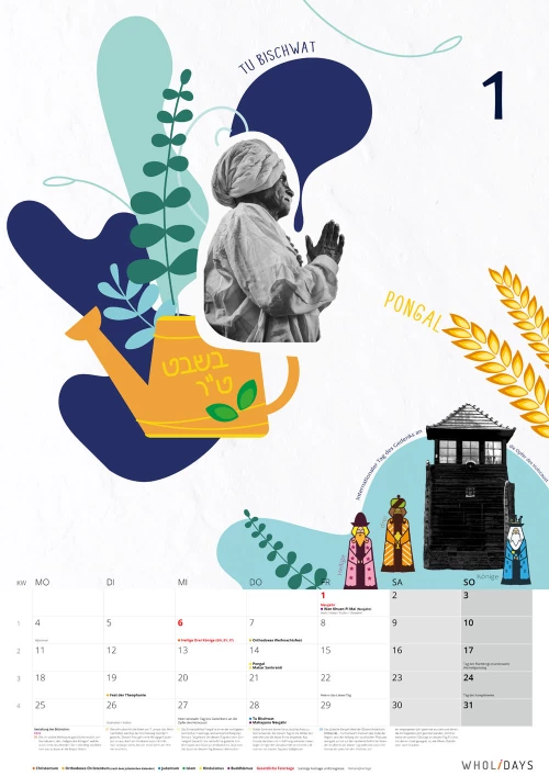 Der wholidays-Kalender 2021 – Entwürfe – #01_01