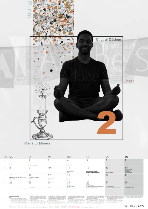 Der wholidays-Kalender 2021 – Entwürfe – #02_12