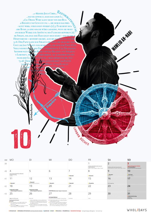Der wholidays-Kalender 2021 – Oktober