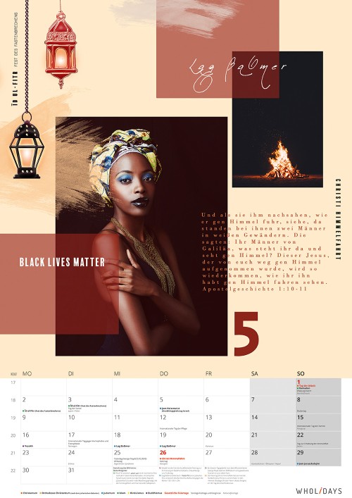 Der wholidays-Kalender 2022 – Mai