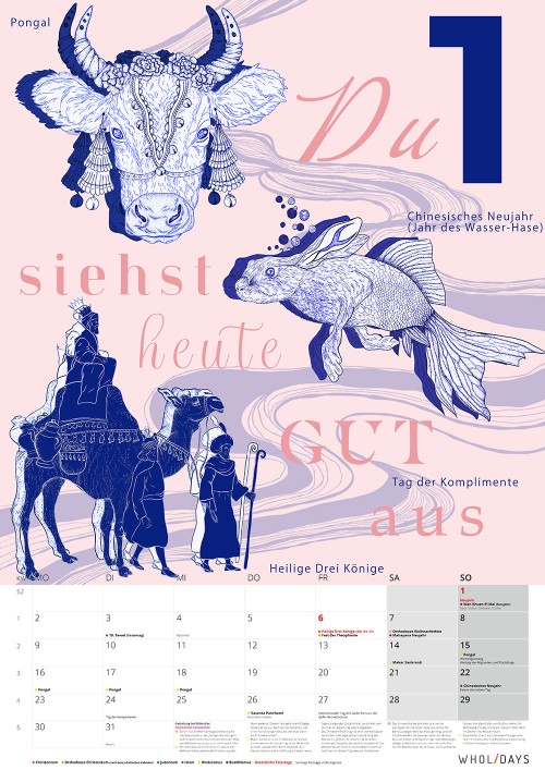 Der wholidays-Kalender 2023 – Entwürfe – #01_04