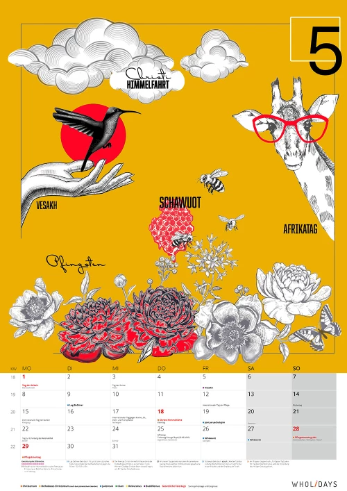Der wholidays-Kalender 2023 – Entwürfe – #05_02