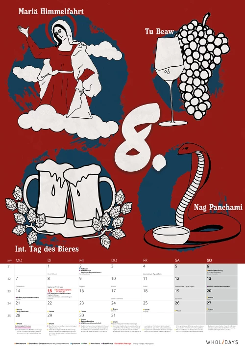 Der wholidays-Kalender 2023 – Entwürfe – #08_02
