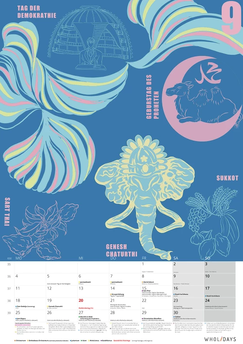 Der wholidays-Kalender 2023 – Entwürfe – #09_02