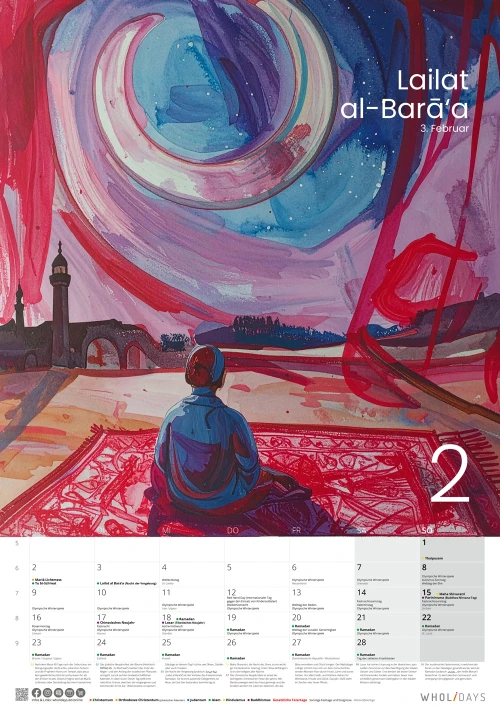 Der wholidays-Kalender 2026 – Februar