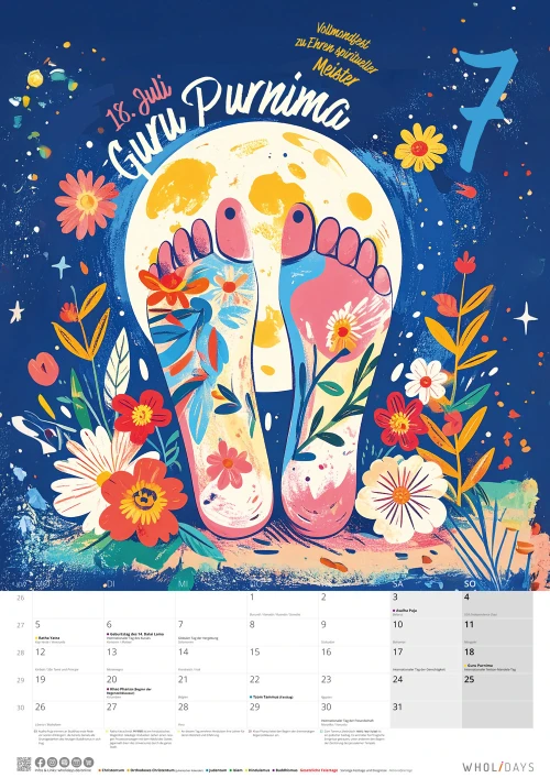 Der wholidays-Kalender 2027 – Juli
