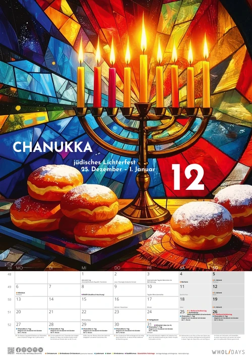 Der wholidays-Kalender 2027 – Dezember