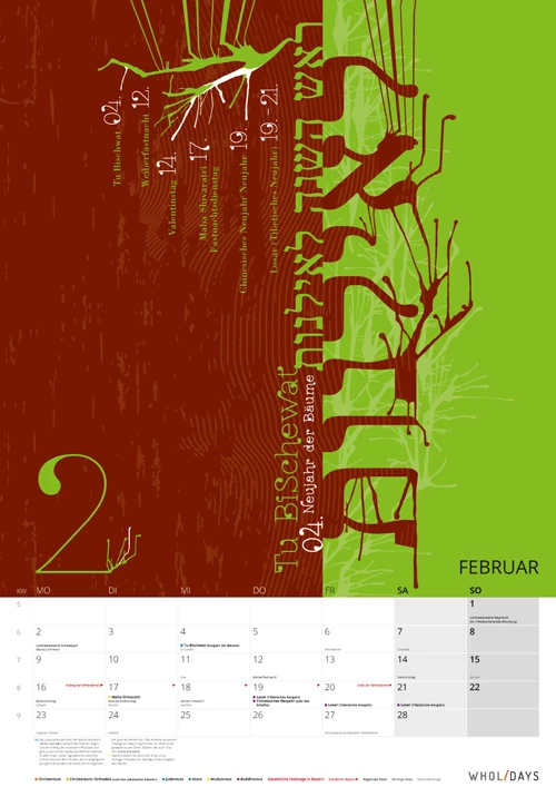 Der Monatskalender 2015 – Februar