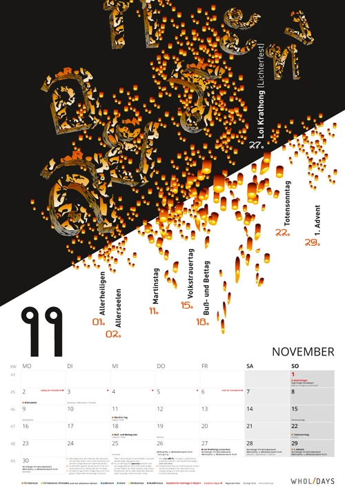 Der Monatskalender 2015 – November