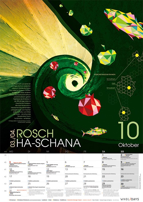 Der Monatskalender 2016 – Oktober