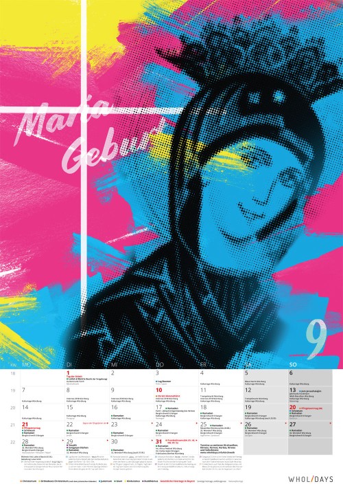Der Monatskalender 2019 – Entwürfe – #09_03
