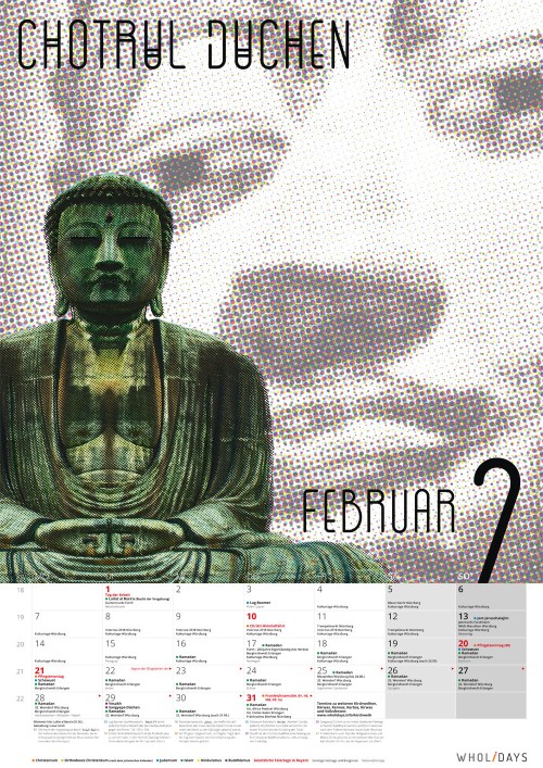 Der Monatskalender 2019 – Entwürfe – #02_01