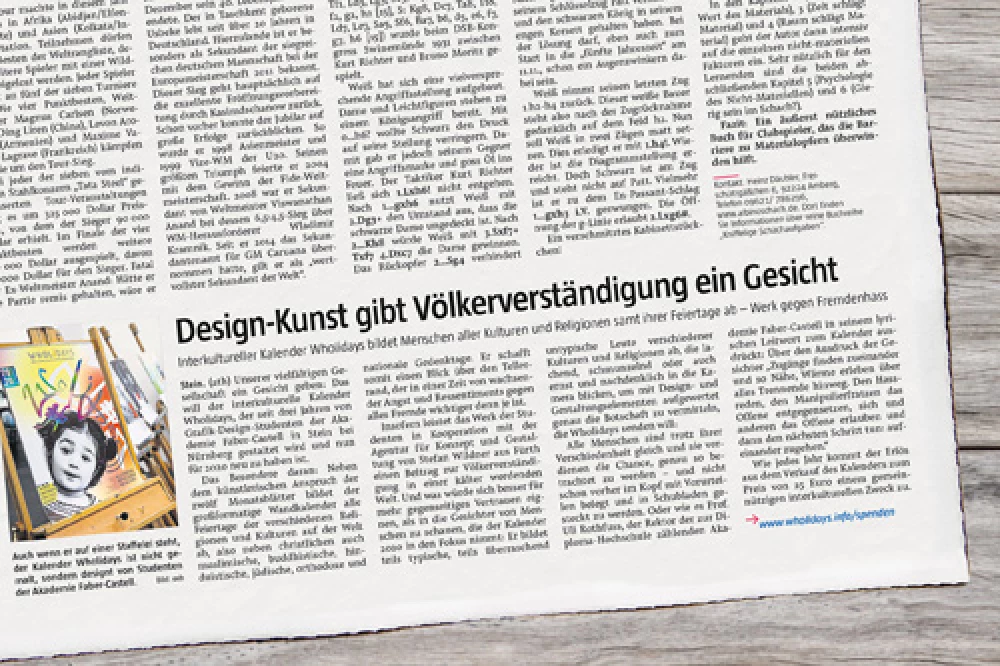 Der neue Tag: „Design-Kunst gibt Völkerverständigung ein Gesicht“